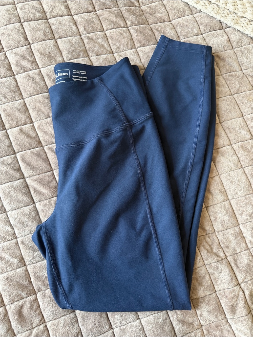 L.L. Bean Navy High-Waist Performance Leggings